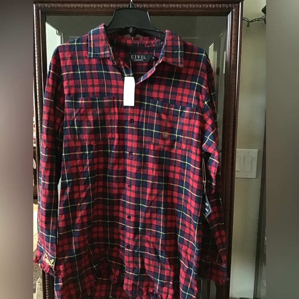 NWT Civil Regime Flannel Sirt